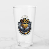 Claddagh Pint Glass Glas (Achterkant)