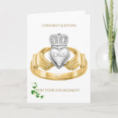 Claddagh Ring Congratulations on Your Engagement Kaart (Voorkant)