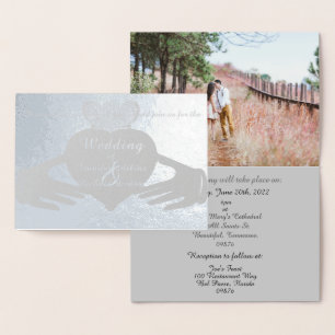 Claddagh Ring Wedding Invitation Folie Card Folie Kaarten