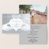 Claddagh Ring Wedding Invitation Folie Card Kaarten (Display)