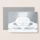 Claddagh Ring Wedding Invitation Folie Card Kaarten (Met envelop)