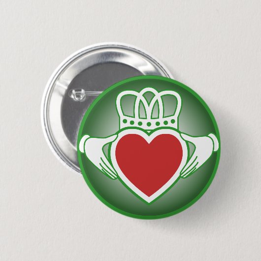 Claddagh Ronde Button 5,7 Cm (Voorkant /achterkant)