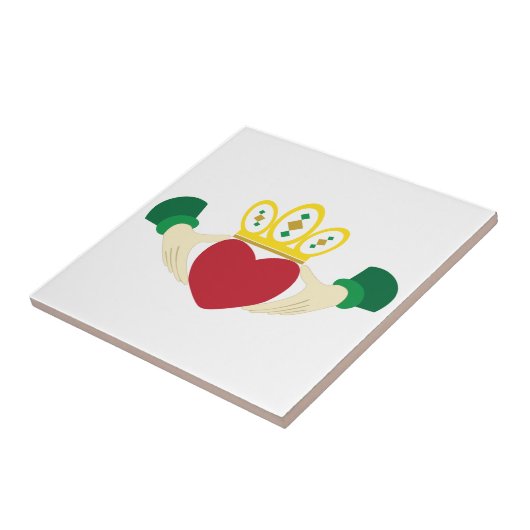 Claddagh Tegeltje (Zijkant)