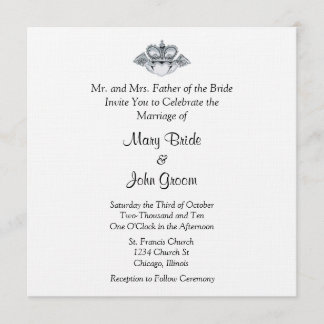 Claddagh Wedding Invitations Kaart