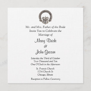 Claddagh Wedding Invitations Kaart