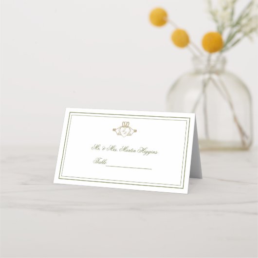 Claddagh Wedding Place Card Plaatskaartje (Voorkant)
