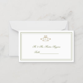Claddagh Wedding Place Card Plaatskaartje