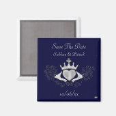 Claddagh (Zilver) (Save the Date) Magneet (Voorkant / Achterkant)