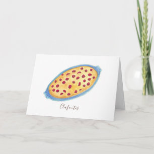 Clafoutis waterverf kaart