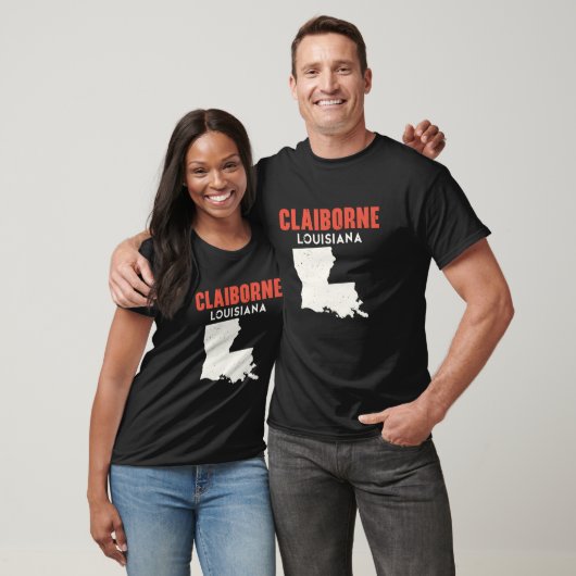 Claiborne Louisiana USA State America Travel Louis T-shirt (Unisex)