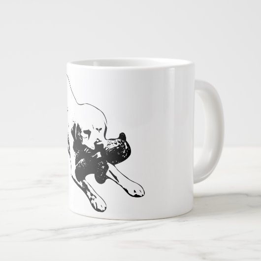 Claim de spot grote koffiekop (Voorkant rechts)