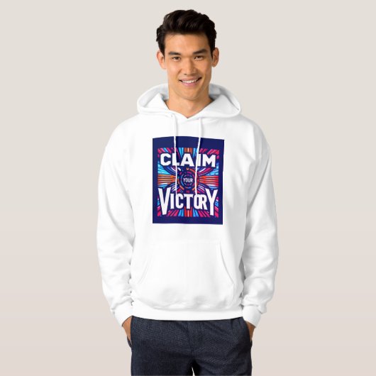 Claim je overwinning hoodie (Voorkant volledig)