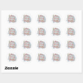Claim Jezus Over Familie Ronde Sticker (Vel)