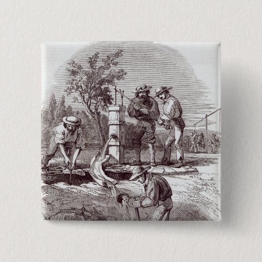 claim op de Turon Vierkante Button 5,1 Cm (Voorkant)