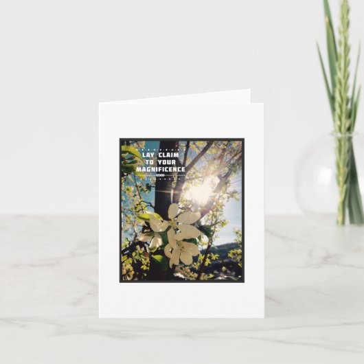 Claim uw Magnificence Note Kaart - Blank Inside (Voorkant)