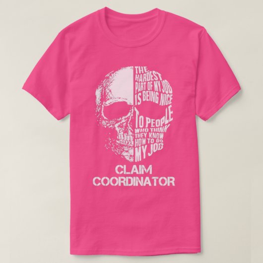Claimcoördinator T-shirt (Design voorkant)