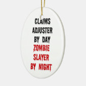Claims Adjuster Zombie Slayer Keramisch Ornament (Links)