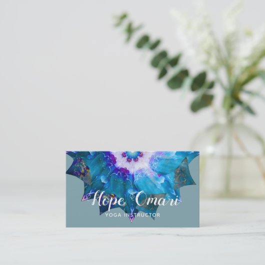 Clair de Lune | Peace Mandala Visitekaartje (Staand voorkant)