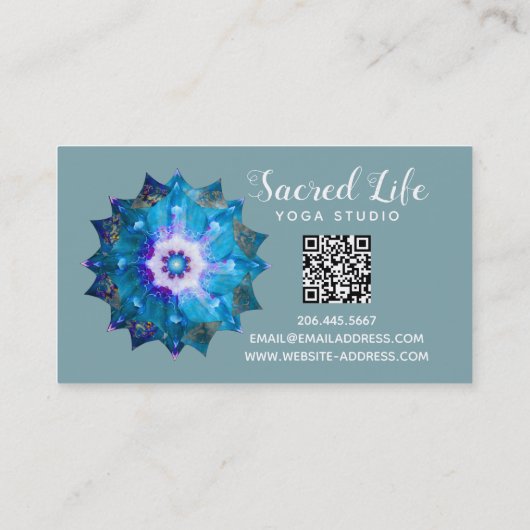 Clair de Lune | Peace Mandala Visitekaartje (Achterkant)