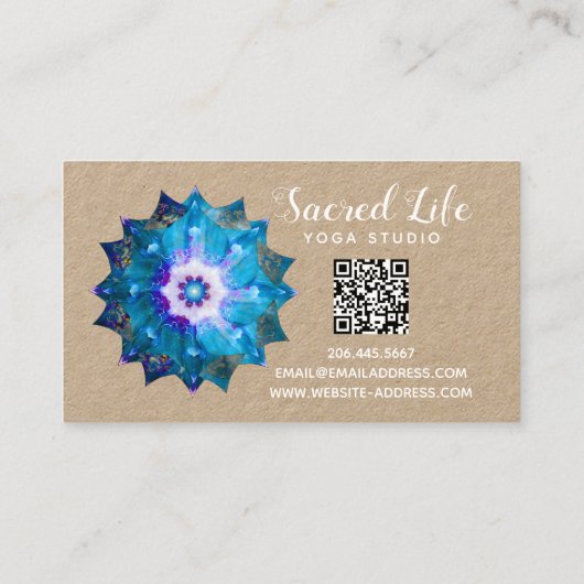 Clair de Lune | Peace Mandala Visitekaartje (Achterkant)