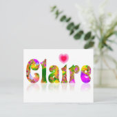 Claire Briefkaart (Staand voorkant)