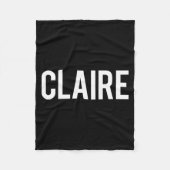 Claire - Cool New Funny Name Fan Gift Tee  Fleece Deken (Voorkant)