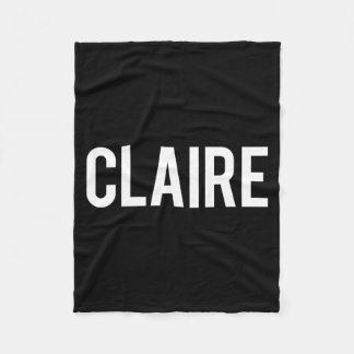 Claire - Cool New Funny Name Fan Gift Tee  Fleece Deken