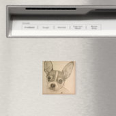 Claire de Teddy Roosevelt Terrier Magnet (Insitu (Vaatwasser))