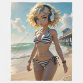 Claire Dollz Fleece Blanket (Voorkant)