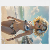 Claire Dollz Fleece Blanket Deken (Voorkant (Horizontaal))