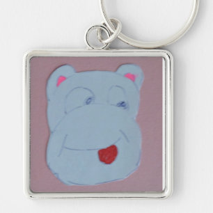 Claire Large (5,1 cm) Premium Square Key Ring Sleutelhanger