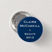 Claire McCaskill voor Senaat Ronde Button 3,2 Cm (Voorkant /achterkant)