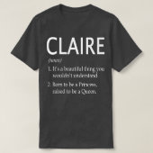 Claire Naam Gift 54 T-shirt (Design voorkant)