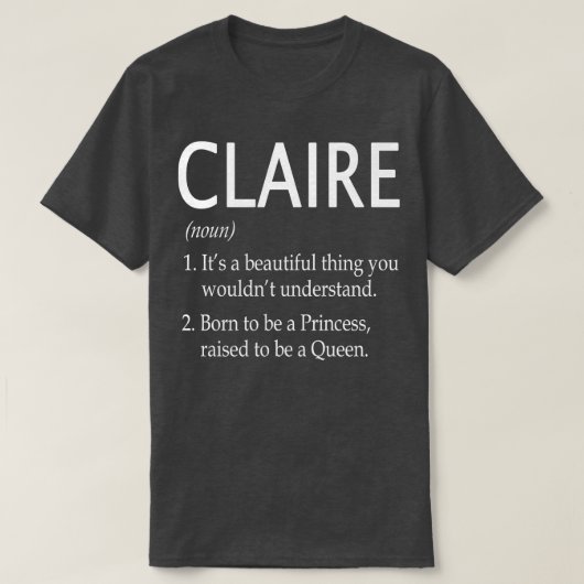 Claire Naam Gift 54 T-shirt (Design voorkant)