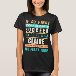 CLAIRE Persoonlijke naam Shirt CLAIRE Voornaam P