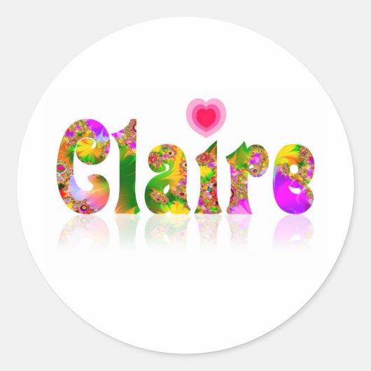 Claire Ronde Sticker (Voorkant)