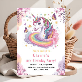 Claire's Betoverde Eenhoorn Verjaardagsfeest Kaart
