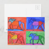 Claire's paarden briefkaart (Voorkant / Achterkant)