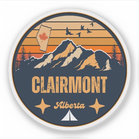 Clairmont, Alberta Sticker (Voorkant)
