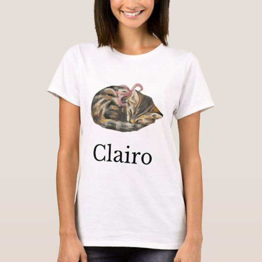 Clairo zegt een kat 1 t-shirt (Voorkant)