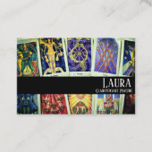 Clairvoyant Psychic Green Visitekaartje (Voorkant)