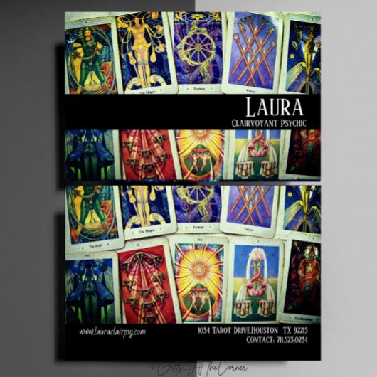 Clairvoyant Psychic Green Visitekaartje