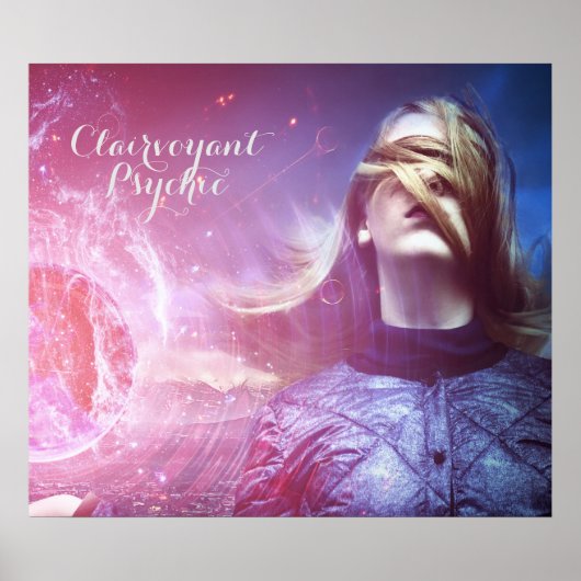 Clairvoyant Psychic Poster Premium Canvas (glanzen (Voorkant)