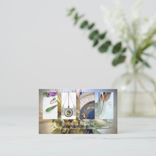 Clairvoyant Psychic Reader Photo-Visitekaartje Visitekaartje (Staand voorkant)