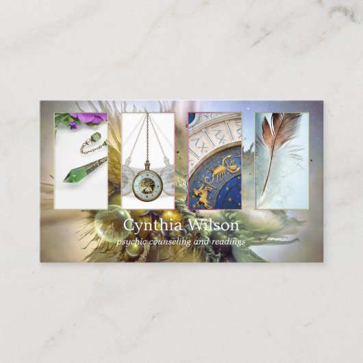 Clairvoyant Psychic Reader Photo-Visitekaartje Visitekaartje (Voorkant)