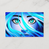 Clairvoyant Psychic Tarot Blue Lady Visitekaartje (Achterkant)