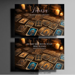 Clairvoyant Psychic Tarot Card Visitekaartje