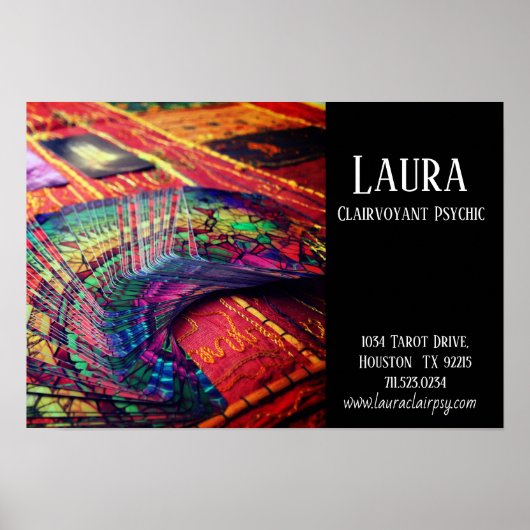 Clairvoyant Psychic Tarot Poster (Voorkant)