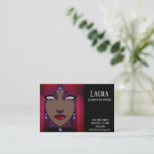 Clairvoyant Psychic Tarot Red Hair Visitekaartje (Staand voorkant)