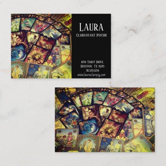 Clairvoyant Psychic Visitekaartje (Voorkant / Achterkant)